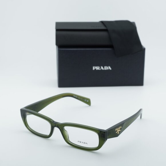 Prada PRB05V 19Z1O1 Rectangle Eyeglasses 54mm - Transparent Bottle - Picture 8 of 10